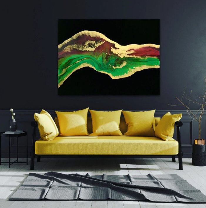 SZOK Art placed in luxury interior, The Body of Water