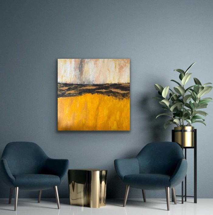 SZOK Art placed in luxury interior, Rest After Fire