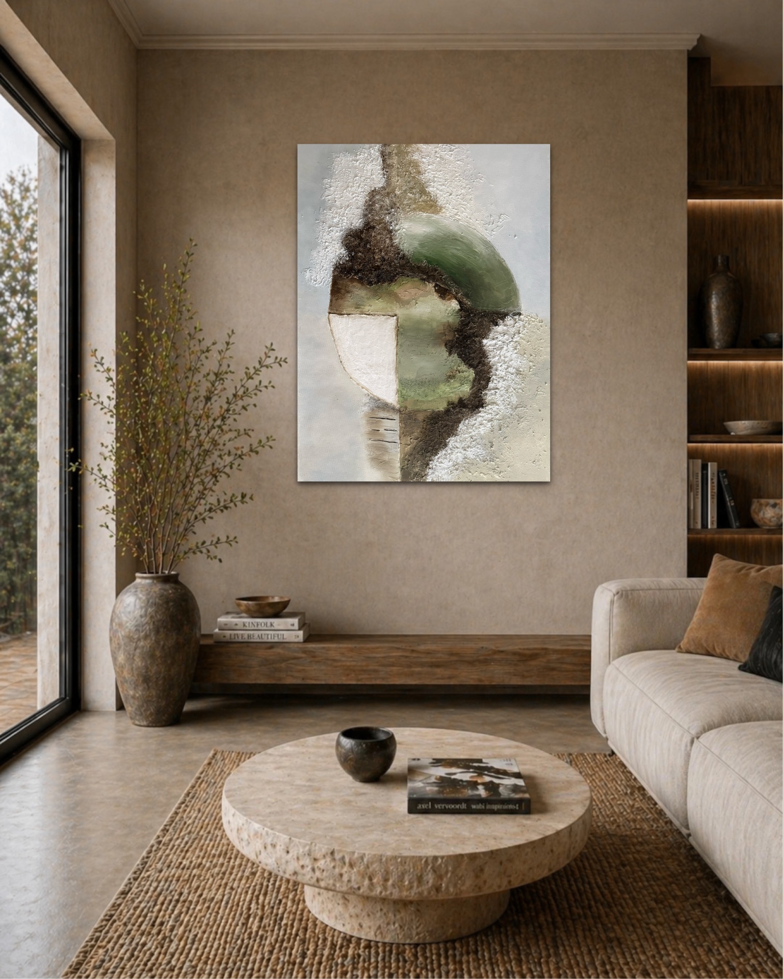 SZOK Art placed in luxury interior, Gaia